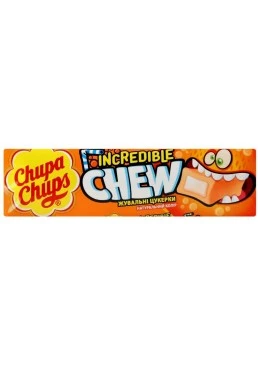 Цукерки жувальні Chupa Chups зі смаком апельсина, 45 г