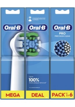 Насадки для електричної зубної щітки Oral-B Pro Precision Clean, 6 шт