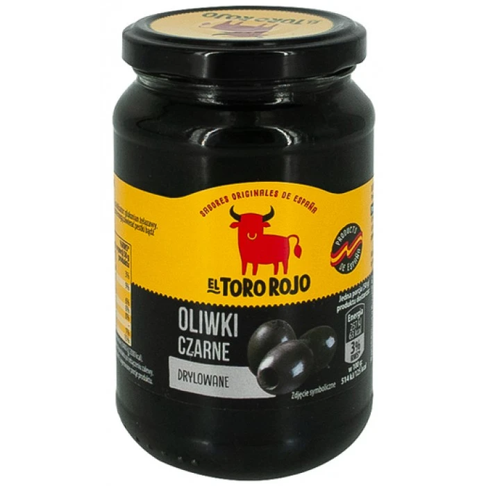 Оливки черные El Toro Rojo без косточки, 340 г - 