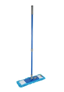 Швабра Eco Fabric EF-4026-BL з мікрофібри 43х10 см з телескопічною ручкою 78-122 см (блакитна) 