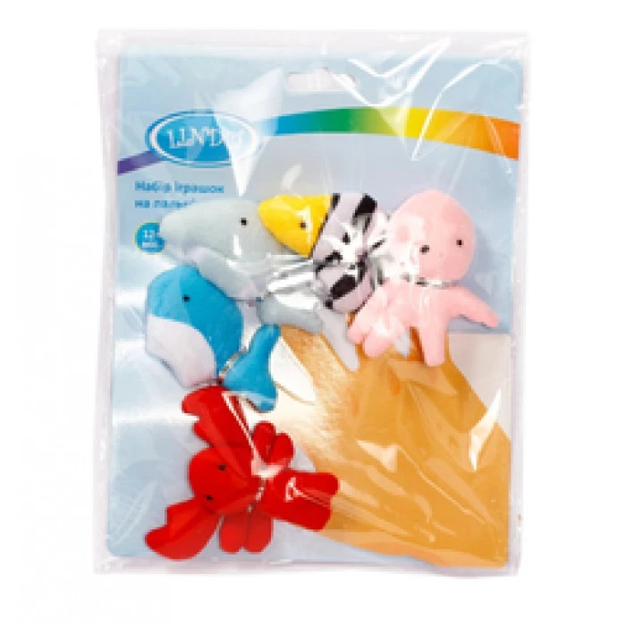 Набор игрушек на пальцы Lindo морские животные - 