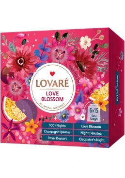 Коллекция чаев Lovare Love Blossom, 90 пакетиков