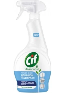 Засіб для миття вікон та дзеркал Cif Power and shine, 500 мл