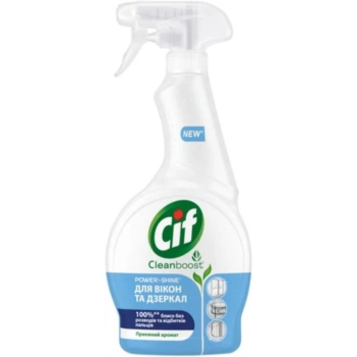 Средство для мытья окон и зеркал Cif Power and shine, 500 мл - 
