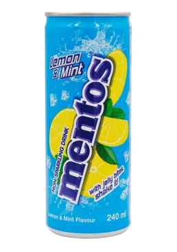 Напій газований Mentos Lemon & Mint, 240 мл