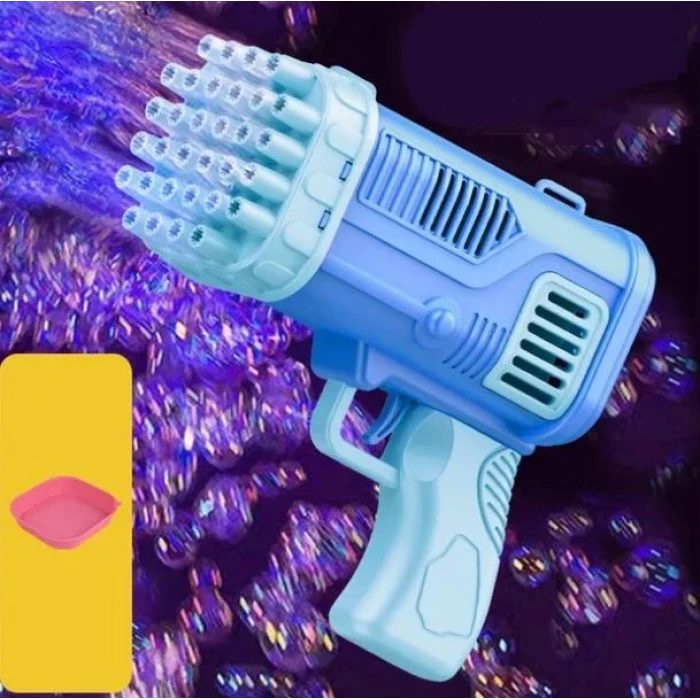 Детский генератор мыльных пузырей Bubble Machine (голубой) - 