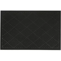 Придверний килимок Eco Fabric Смужки без кромки Чорний (6090-007), 60х90 см