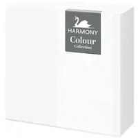 Салфетки столовые Harmony белые 3-х шаровые, 20 шт