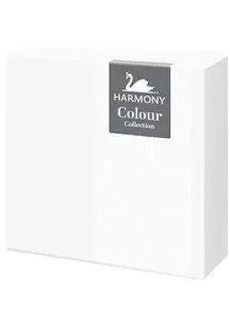 Салфетки столовые Harmony белые 3-х шаровые, 20 шт