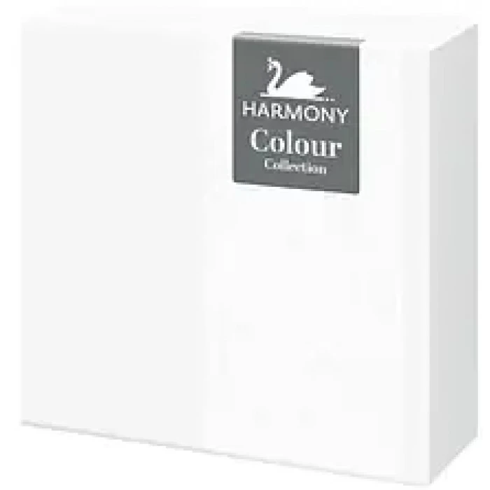 Салфетки столовые Harmony белые 3-х шаровые, 20 шт - 