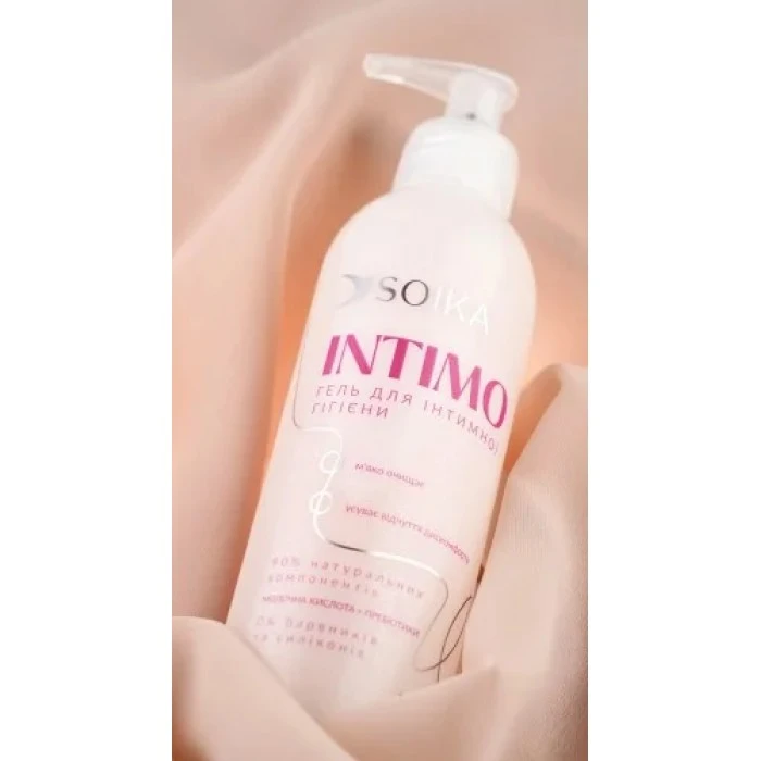 Гель для інтимної гігієни Soika INTIMO з молочною кислотою та пребіотиками, 315 мл - 
