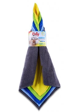 Тряпка из микрофибры 30х30 см Polly, 5 шт