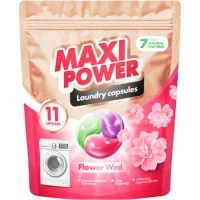 Капсулы для стирки Maxi Power Flower Wind, 11 шт 