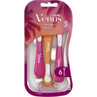Набір одноразових жіночих станків Gillette Venus 3 Smooth Miami, 6 шт