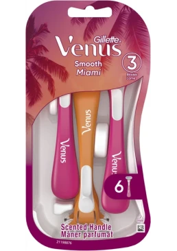 Набір одноразових жіночих станків Gillette Venus 3 Smooth Miami, 6 шт