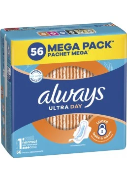 Гигиенические прокладки Always Ultra Normal размер 1, 56 шт (4 капли)