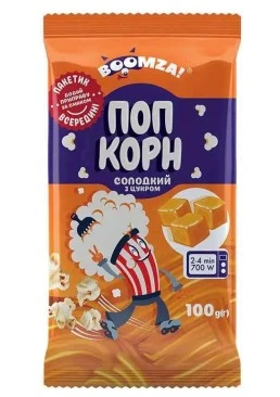 Попкорн сладкий для микроволновки Boomza, 100 г