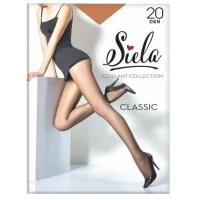 Колготки женские Siela Classic с шортиками, 20 DEN, Glace, размер 2