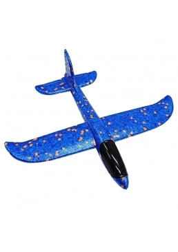 Самолет из пенопласта, 48 см (синий)