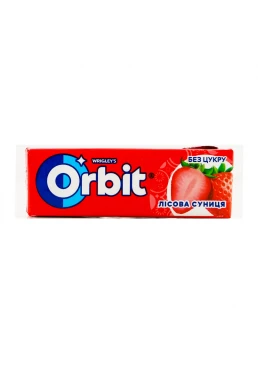 Гумка жувальна Orbit Лісова суниця, 14 г 