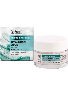 Активный дневной крем Dr.Sante Hydro Intensive Гиалурон + Алоэ, 50 мл