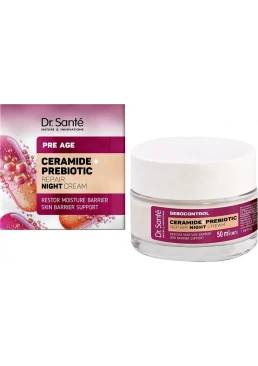 Восстанавливающий ночной крем для лица Dr. Sante PRE AGE Ceramide + Prebiotic Repair Night Cream, 50 мл