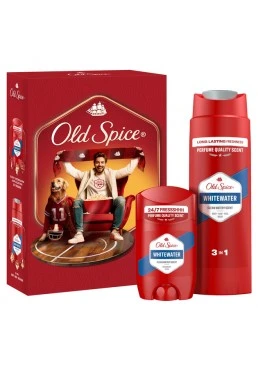 Подарунковий набір Old Spice Sports Fan Whitewater (Дезодорант-стік 50 мл + Гель для душу 3-в-1 250 мл)
