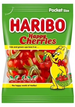 Желейні цукерки Haribo Happy Cherries, 100г 