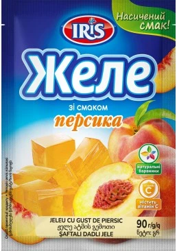 Желе ТМ IRIS со вкусом Персика, 90 г