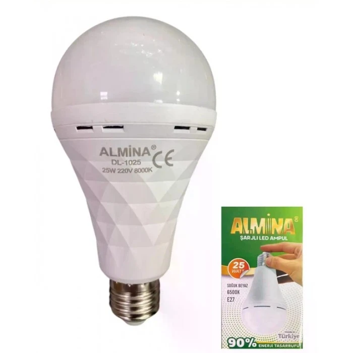 Акумуляторна LED лампа ALMINA DL-025 E27 25W - 