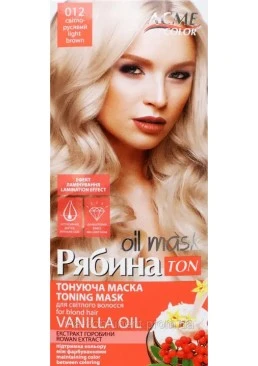 Тонуюча маска для волосся Acme Color Горобина 012 Світло-русяве