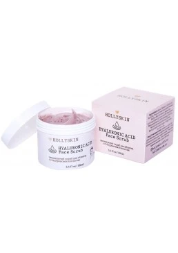 Скраб для лица Hollyskin Hyaluronic Acid Face Scrub с гиалуроновой кислотой, 100 мл