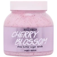 Цукровий скраб для тіла Hollyskin Cherry Blossom з олією ши та перлітом, 350 г