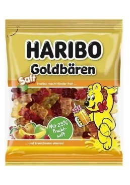 Желейні цукерки Haribo Goldbaren Saft Соковиті золоті ведмедики, 160 г