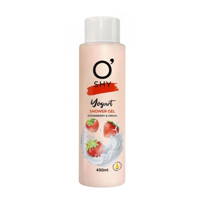 Гель для душу O'shy Yogurt Shower Gel Strawberry & Cream, 400 мл - 