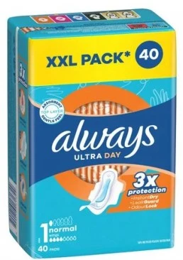 Гигиенические прокладки Always Ultra Normal, размер 1, 40 шт (4 капли)