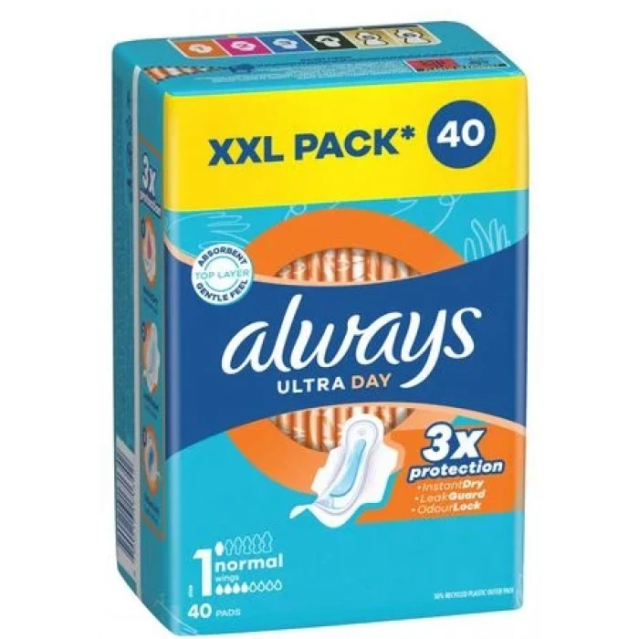  Гигиенические прокладки Always Ultra Normal, размер 1, 40 шт (4 капли) - 