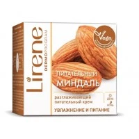 Розгладжувальний живильний крем для обличчя Lirene з олією мигдалю, 50 мл
