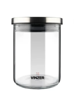 Ємність скляна VINZER 50734 для зберігання продуктів, 0.6 л 