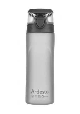 Пляшка для води Ardesto AR2205PGY пластикова, 600 мл (сіра)
