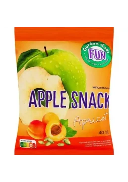 Чипсы яблочные Garden Gadz FUN со вкусом абрикос, 40 г