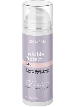 Ежедневный увлажняющий крем от фотостарения HOLLYSKIN Invisible Protect SPF 30, 50 мл