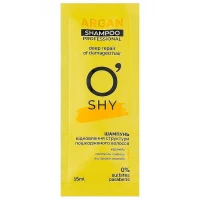 Шампунь для волосся O'shy Professional Argan "Відновлення структури пошкодженого волосся", 15 мл (саше)
