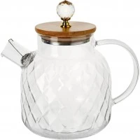 Чайник-заварник S&T Lines з бамбуковою кришкою, 1.5 л