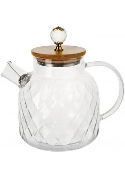 Чайник-заварник S&T Lines з бамбуковою кришкою, 1.5 л