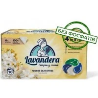 Капсулы для стирки Lavandera 4в1 Flores Silvestres универсальные, 10 шт