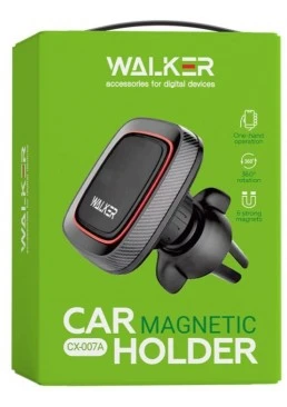 Автотримач магнітний WALKER CX-007A black 