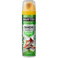 Аэрозоль дезодорант для обуви BARTON Fresh бесцветный, 150 мл