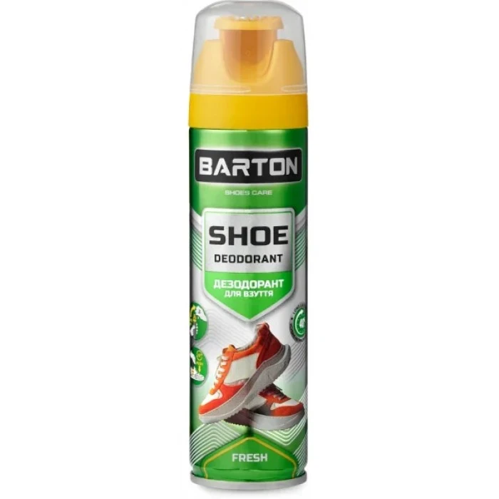 Аерозоль дезодорант для взуття BARTON Fresh безбарвний, 150 мл - 