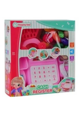 Іграшкова каса, з набором продуктів, 21х6,4х20 см